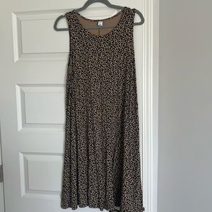 Old Navy leopard print cotton dress